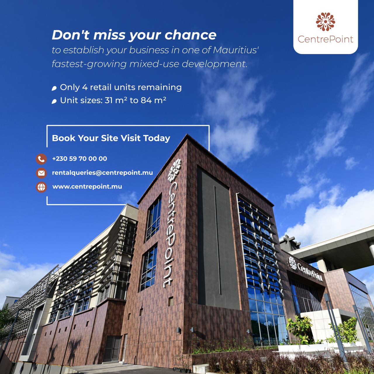 CentrePoint - Mauritius ad