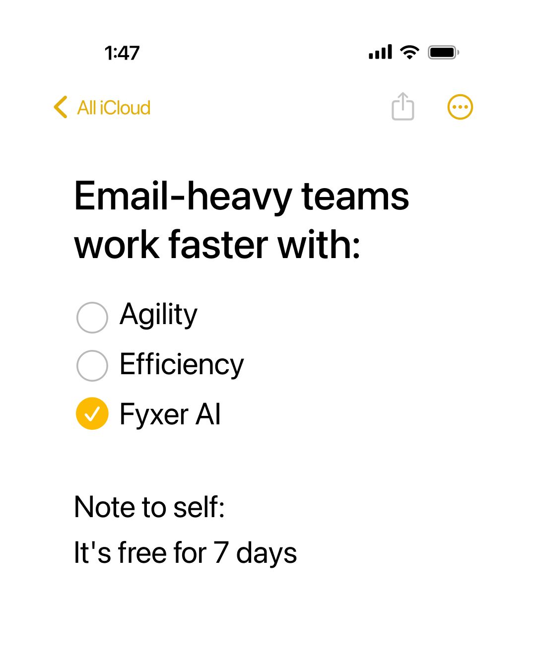 Fyxer ad