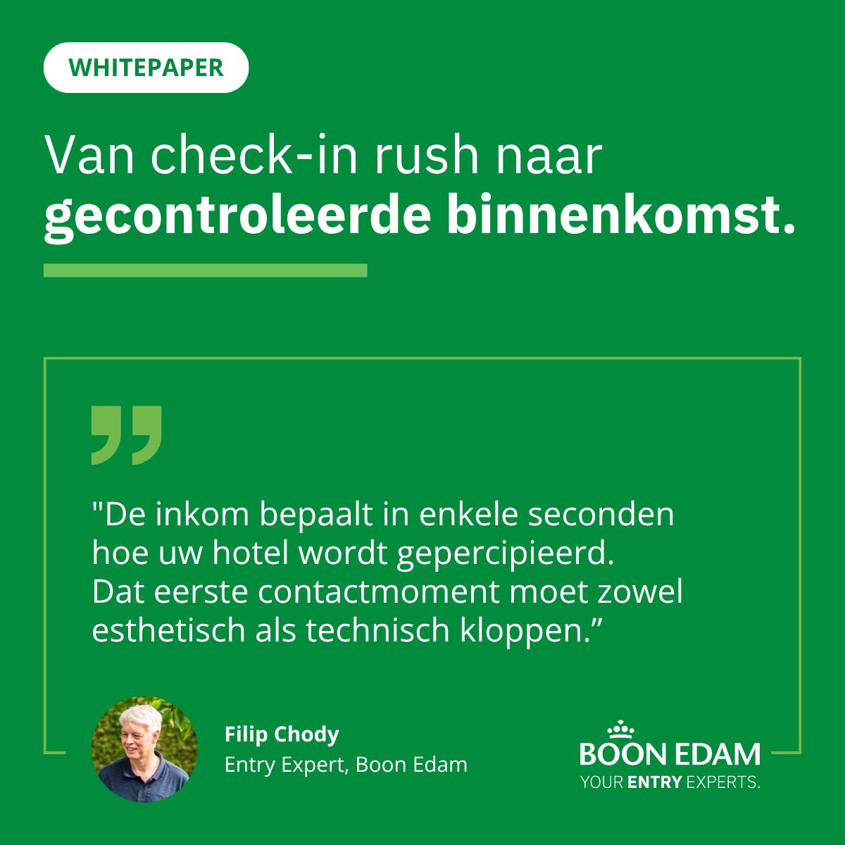 Boon Edam Belux ad