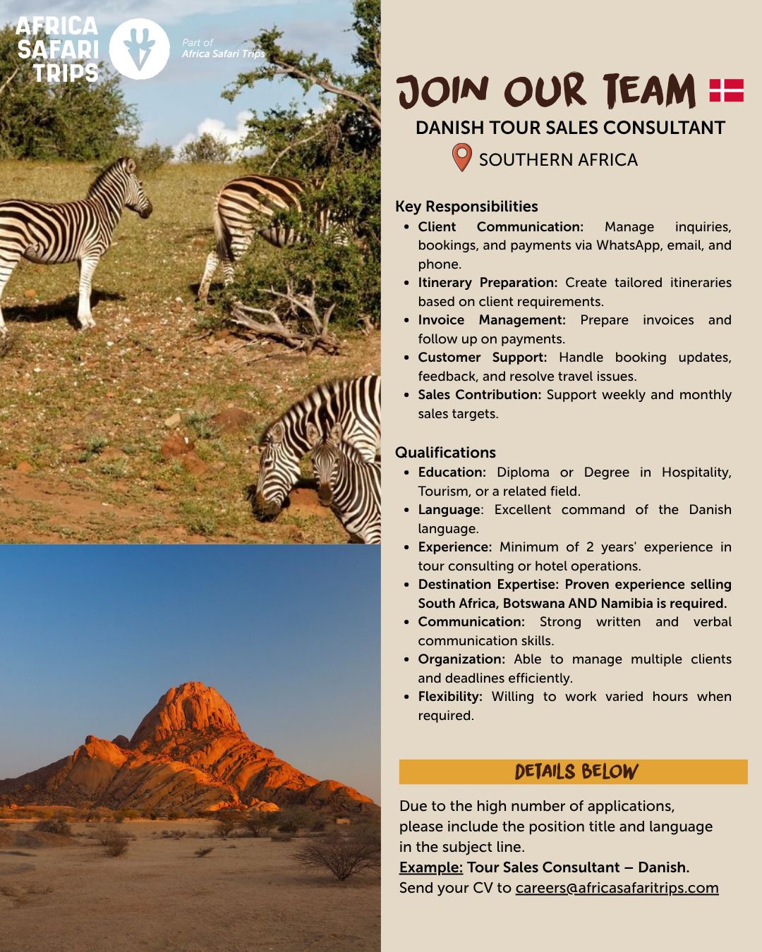 Africa Safari Trips ad