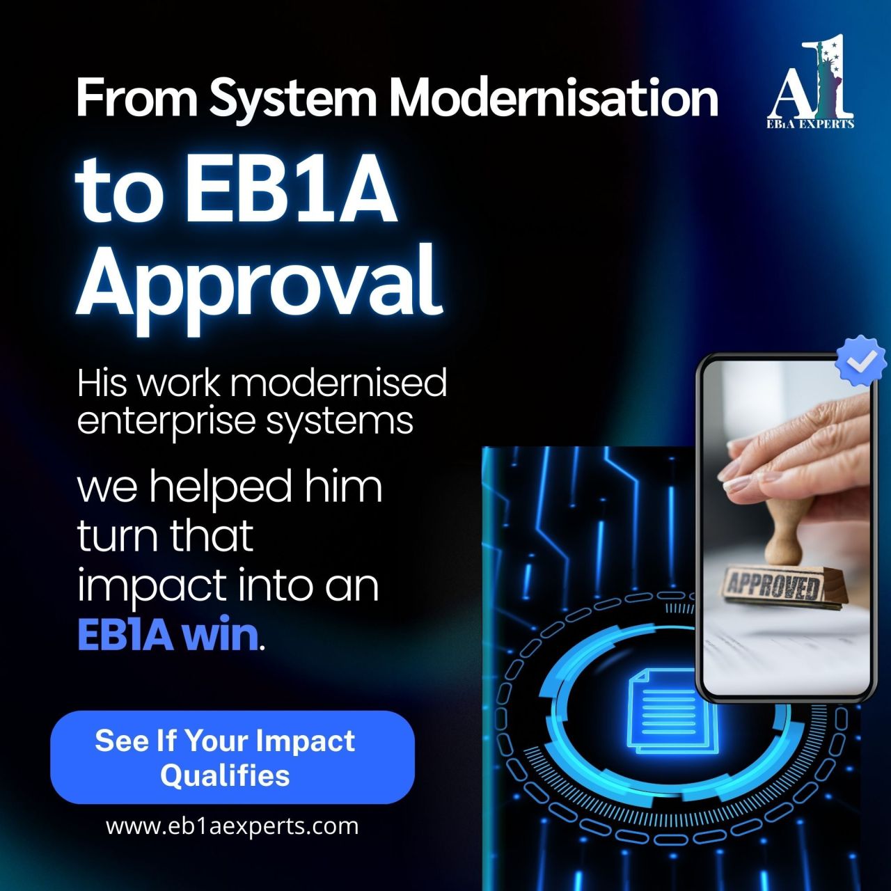EB1A Experts ad