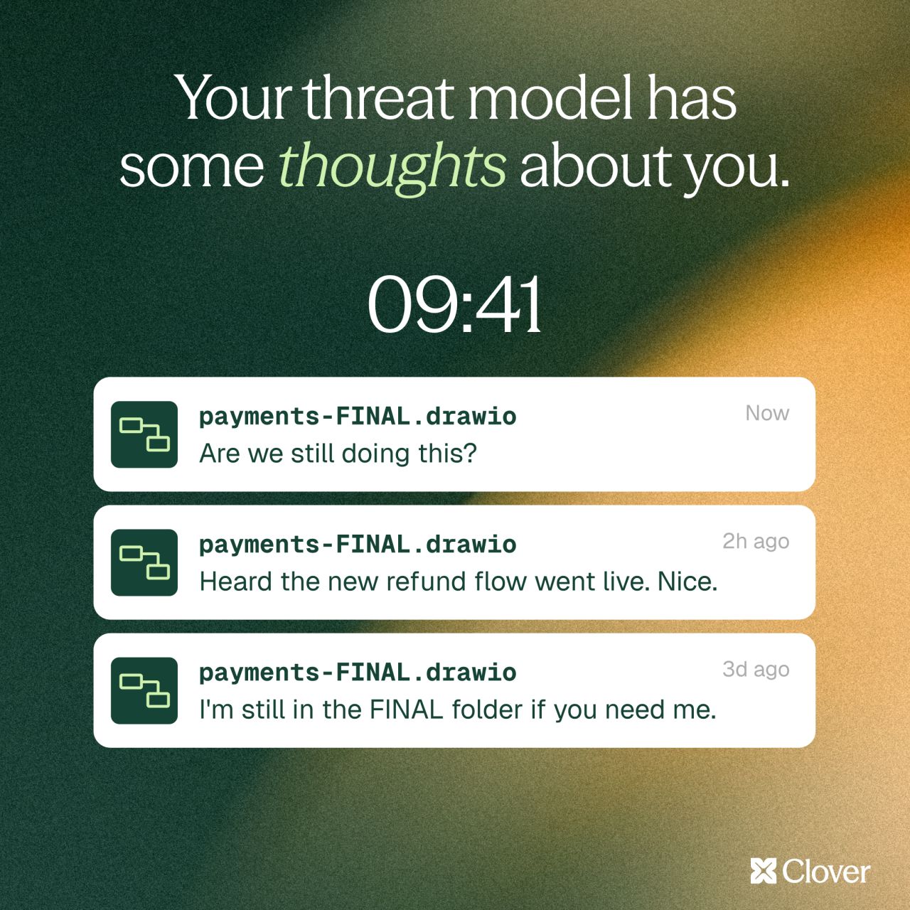 Clover Security ad