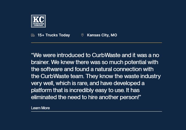 CurbWaste ad
