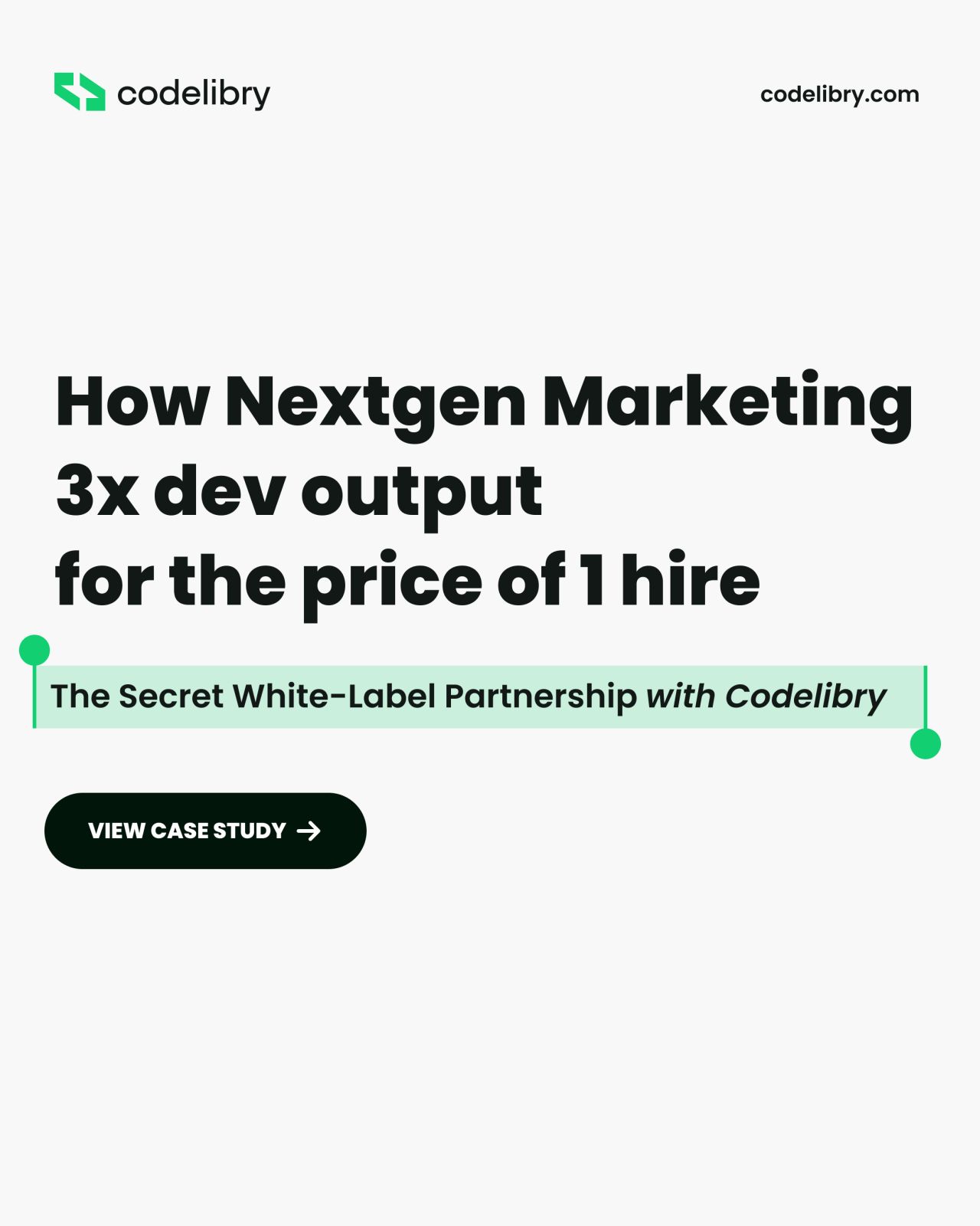 Codelibry - white-label wordpress development ad