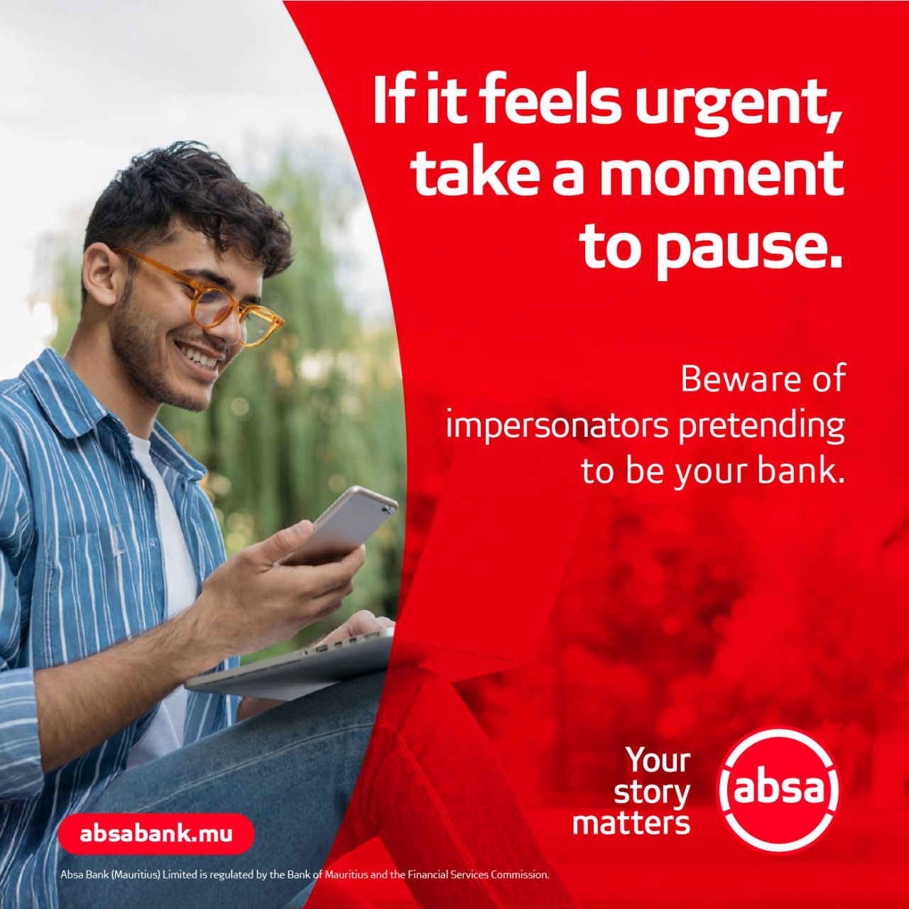 Absa Mauritius ad