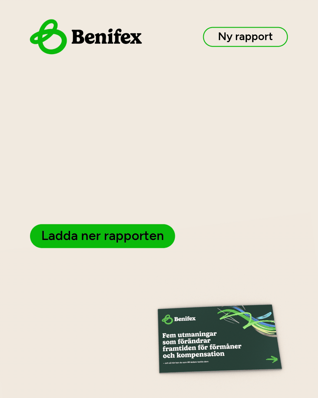 Benifex Nordics ad