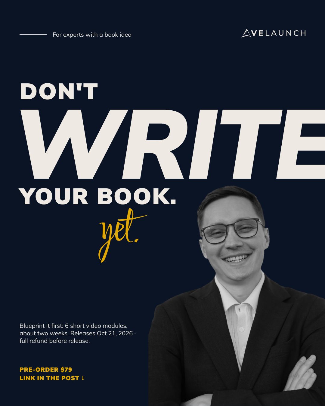 AVELaunch Books ad