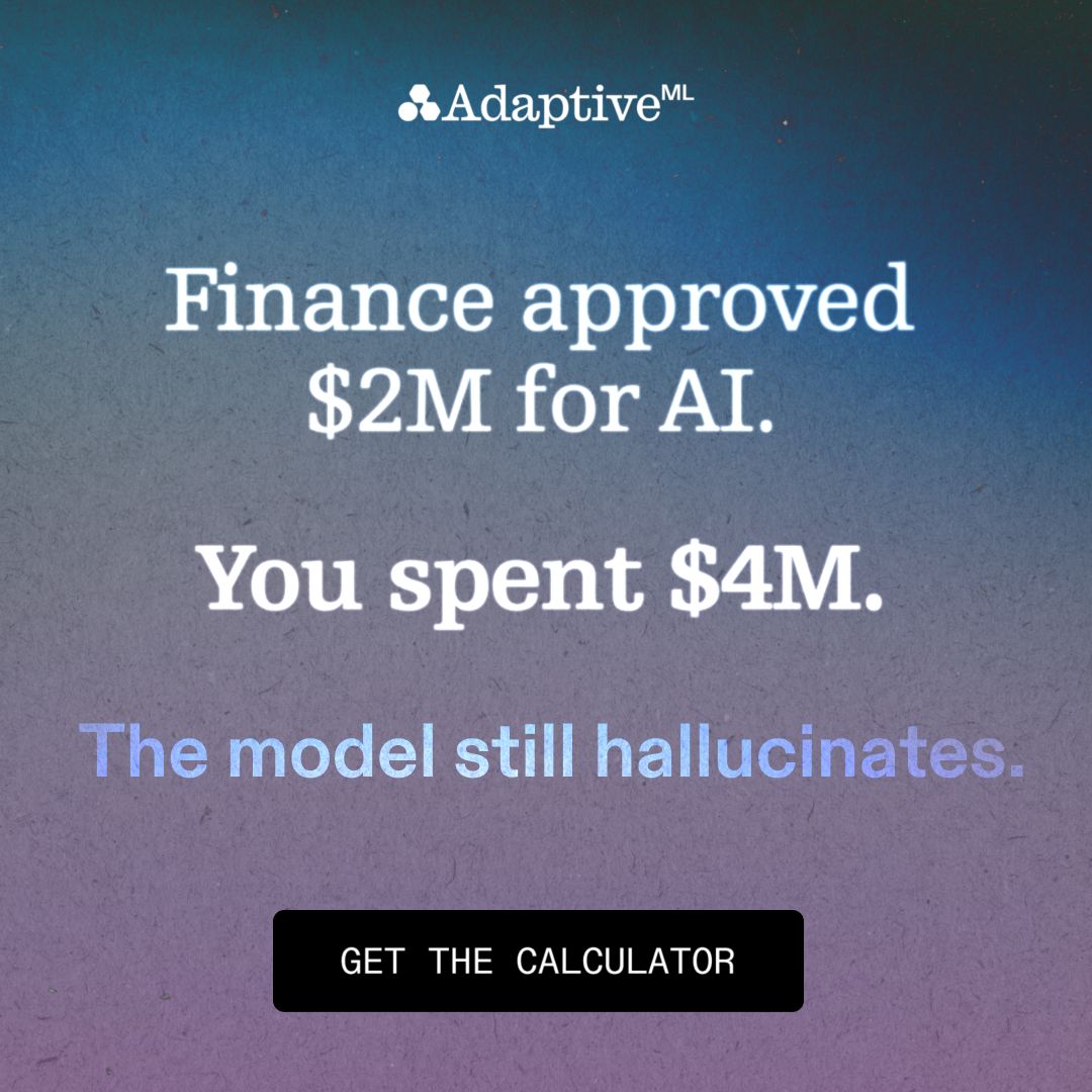 Adaptive ML (acquired by Datadog) ad