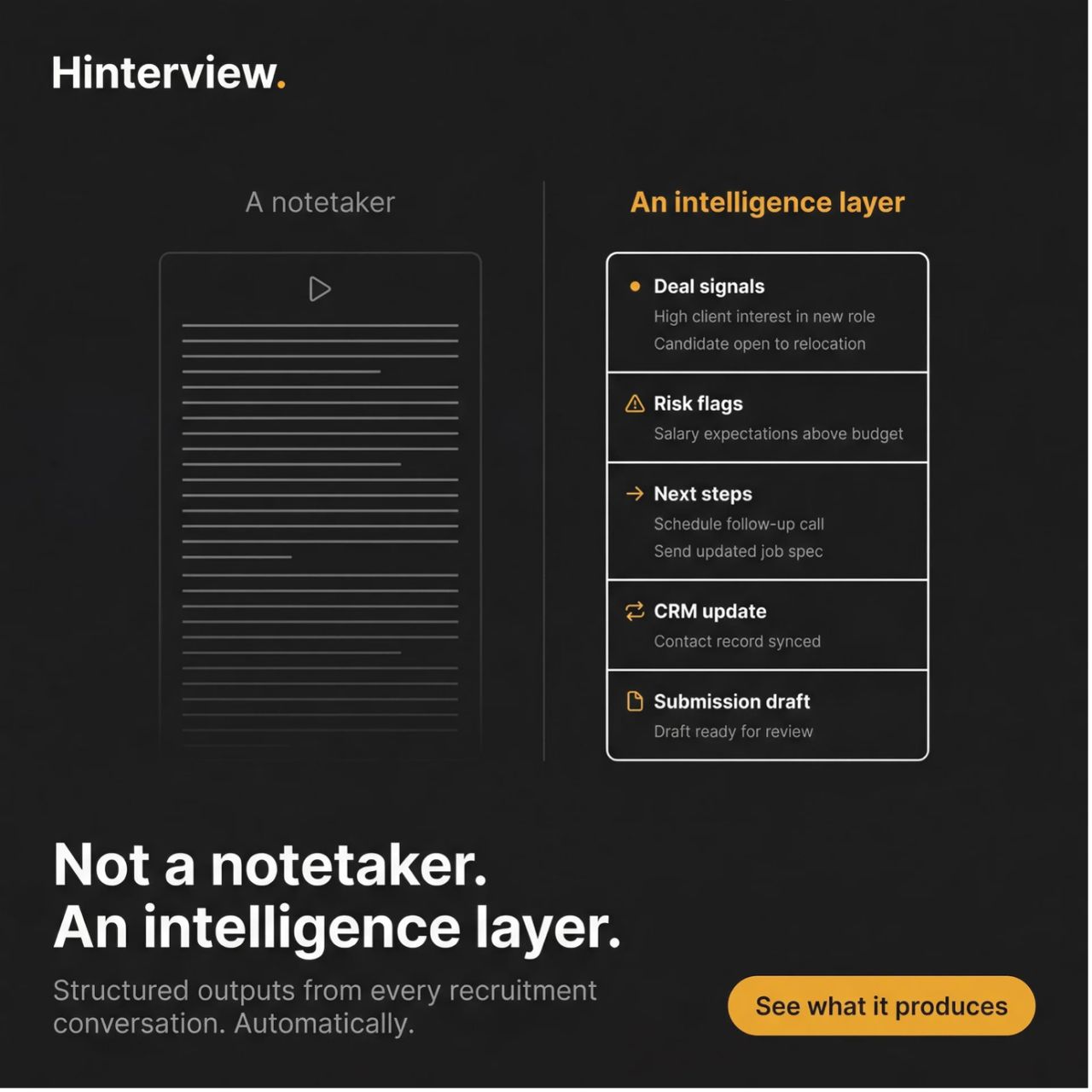 Hinterview ad