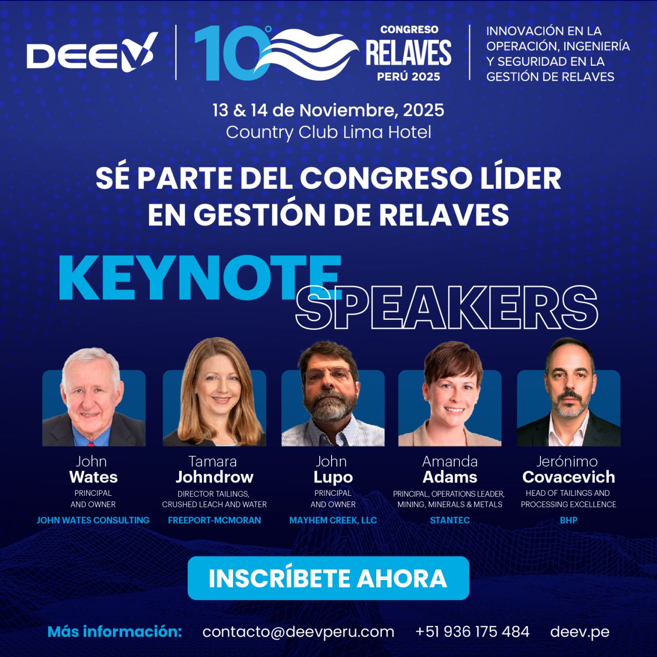 DEEV - Congresos Mineros Perú ad