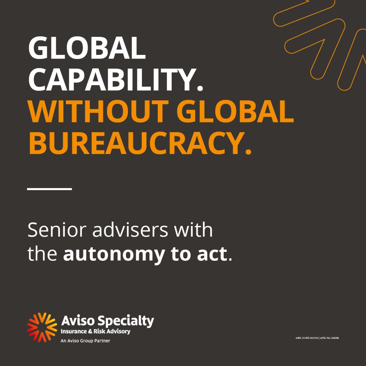 Aviso Specialty ad