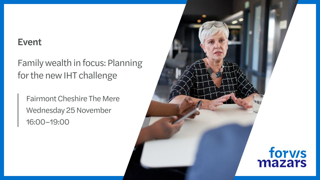 Forvis Mazars in the UK ad