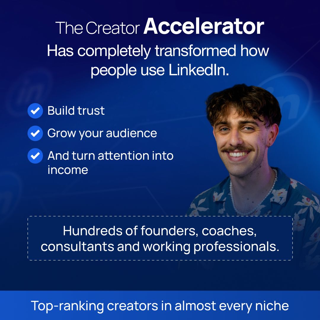 The Creator Accelerator by Chris Donnelly ad