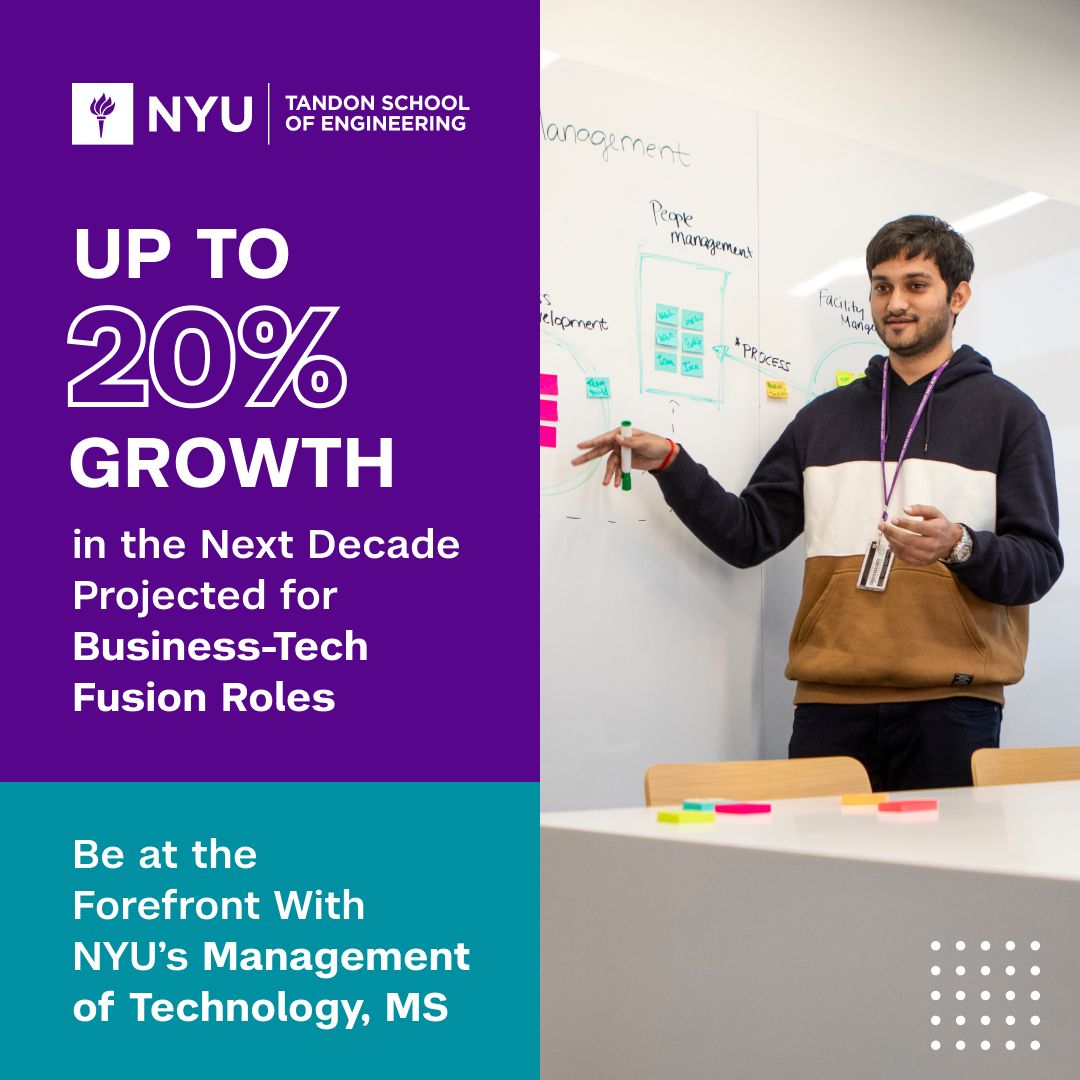 NYU Tandon School of Engineering: Graduate School ad