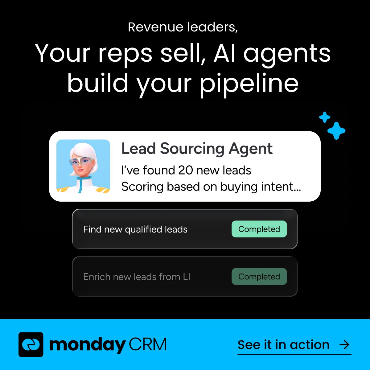 monday CRM ad