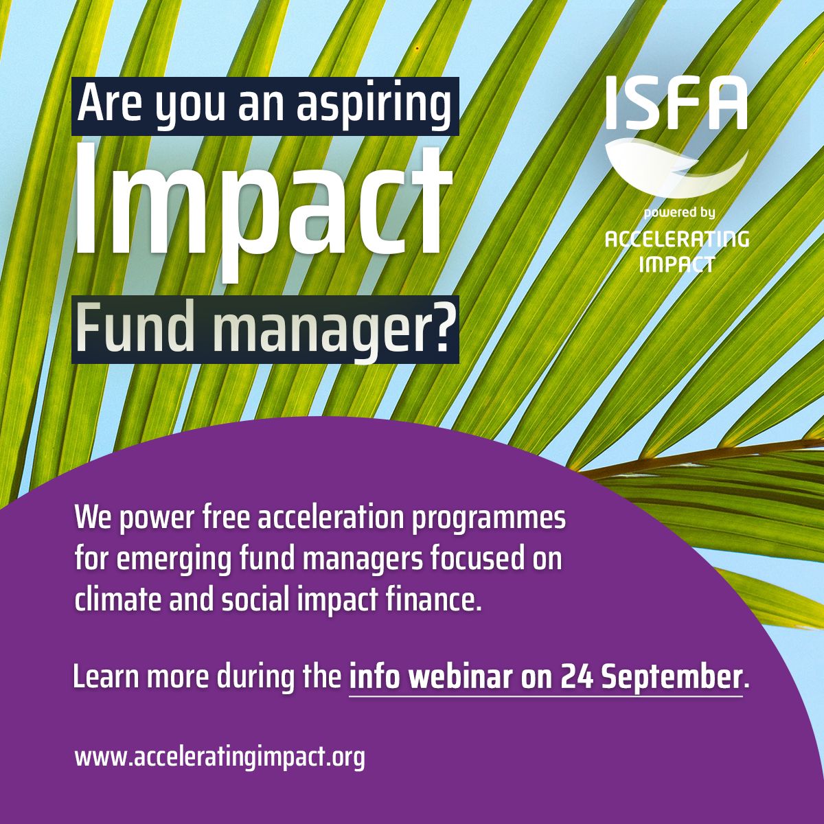 ISFA - International Social Finance Accelerator ad
