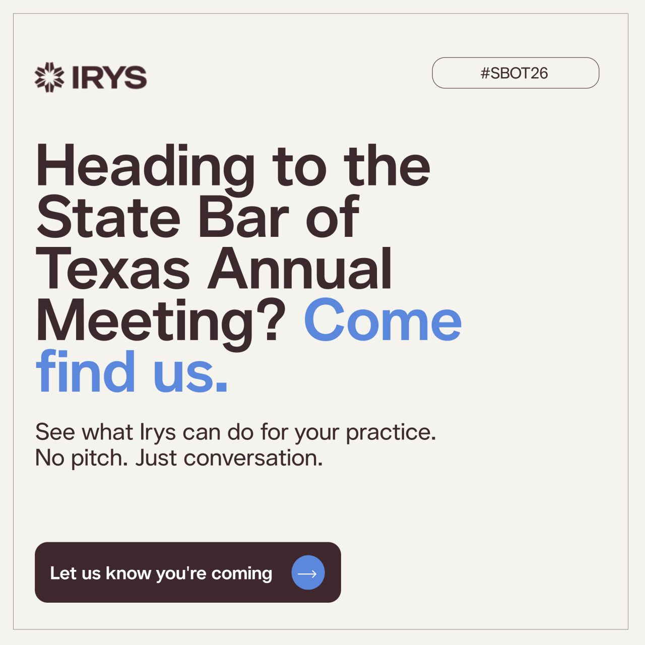 Irys, Legal AI ad