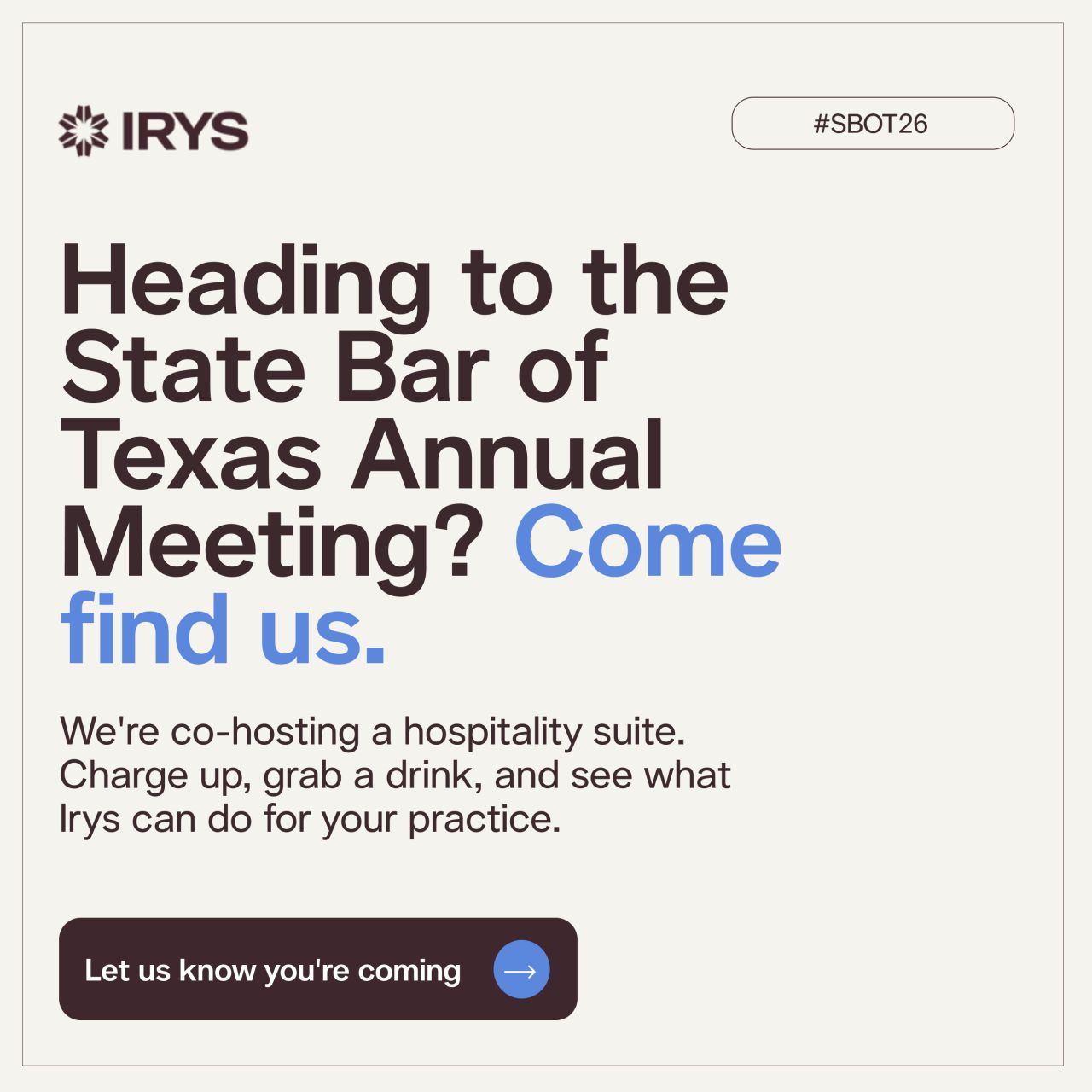 Irys, Legal AI ad