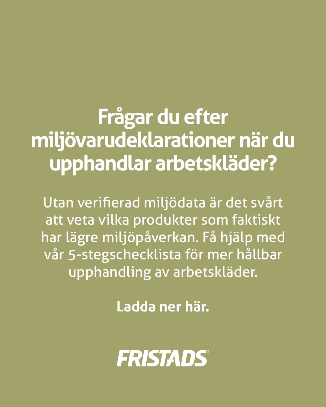 Fristads AB ad