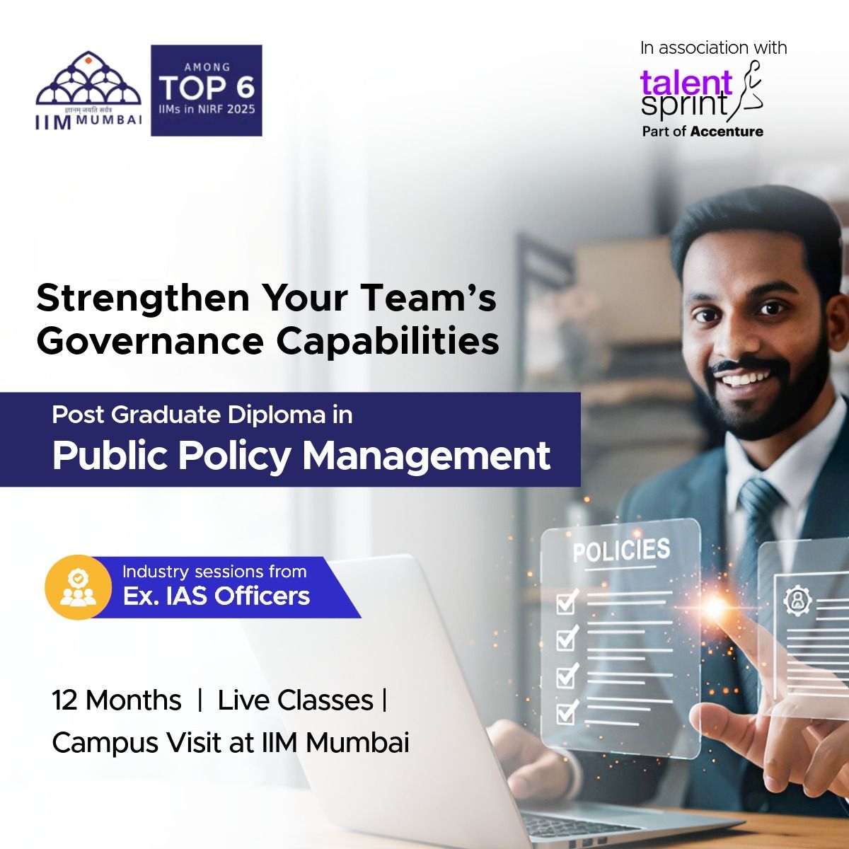 IIM Mumbai PGP (Online) ad