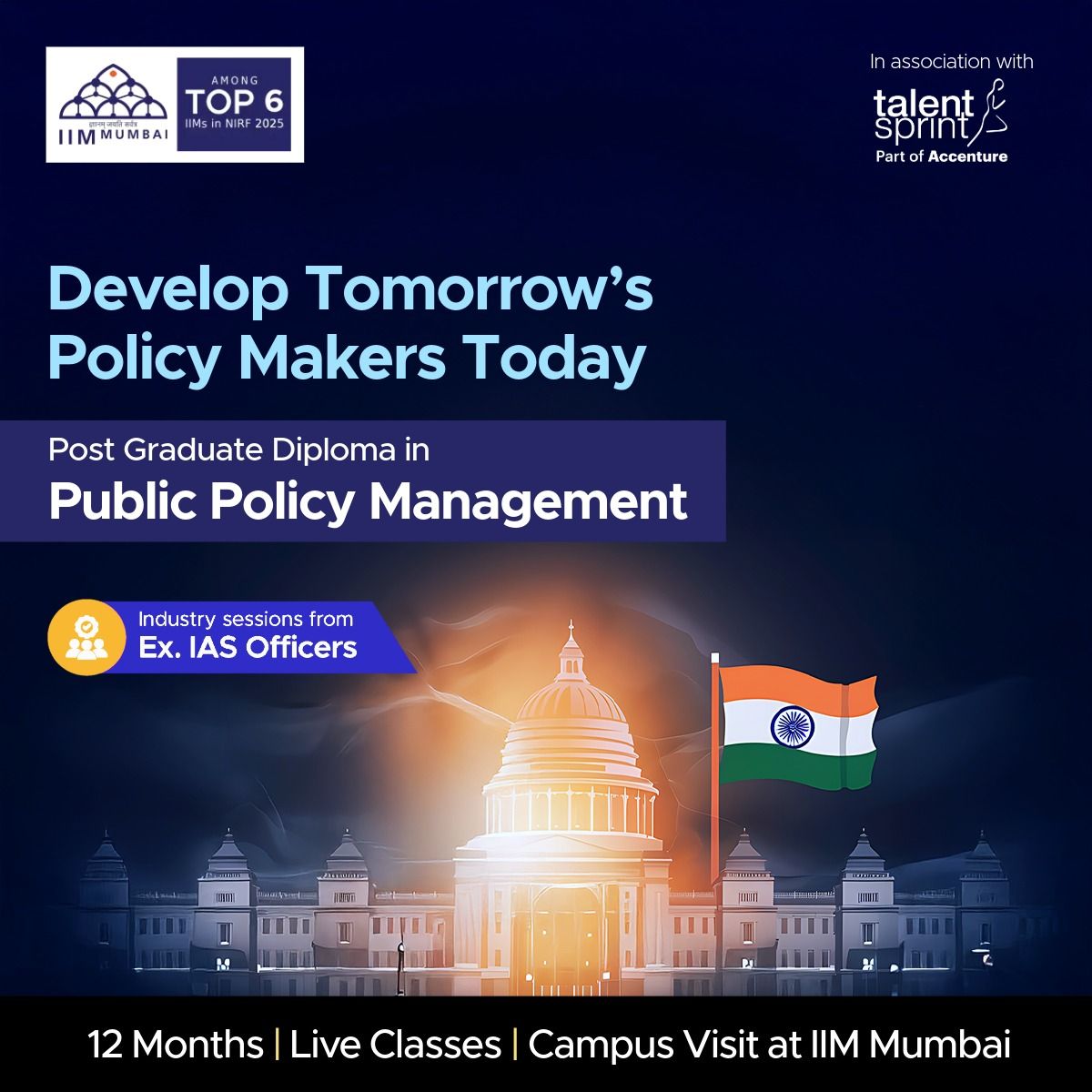 IIM Mumbai PGP (Online) ad