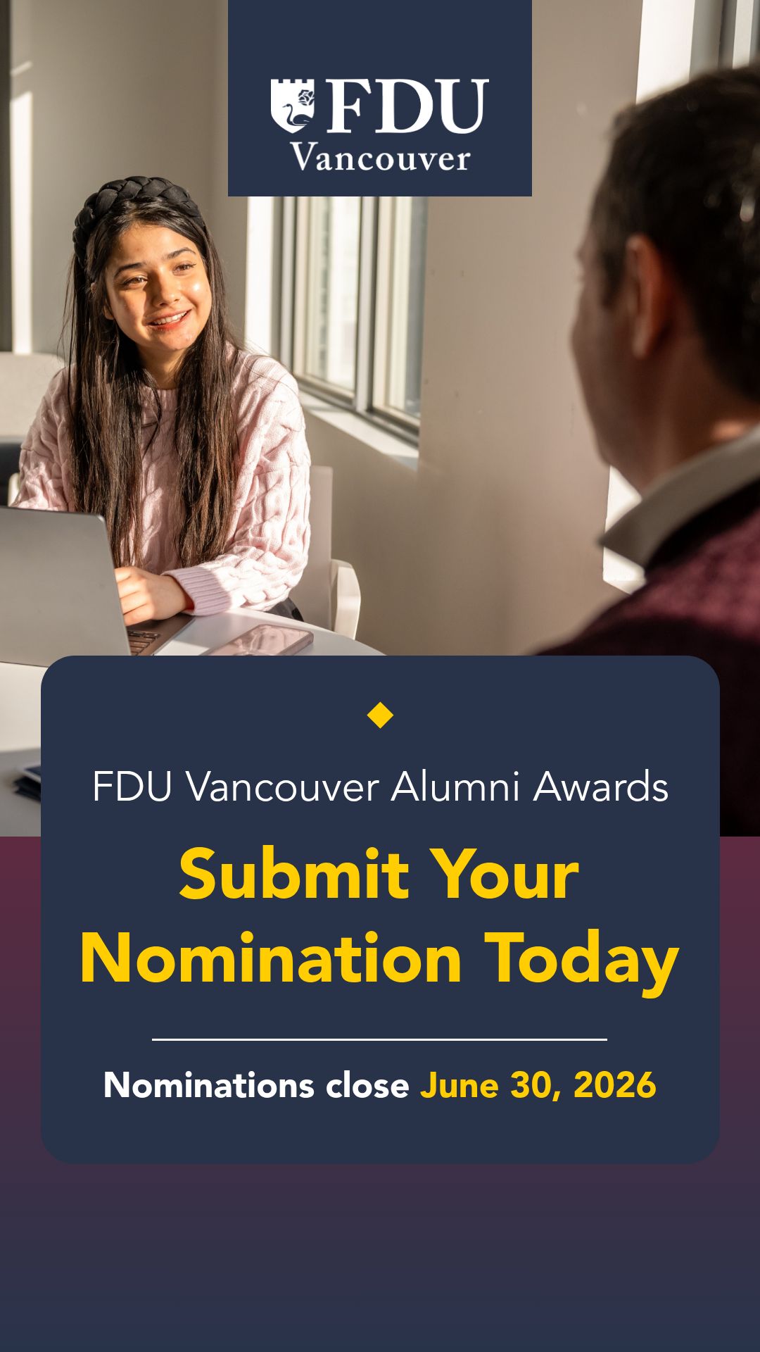 FDU Vancouver ad
