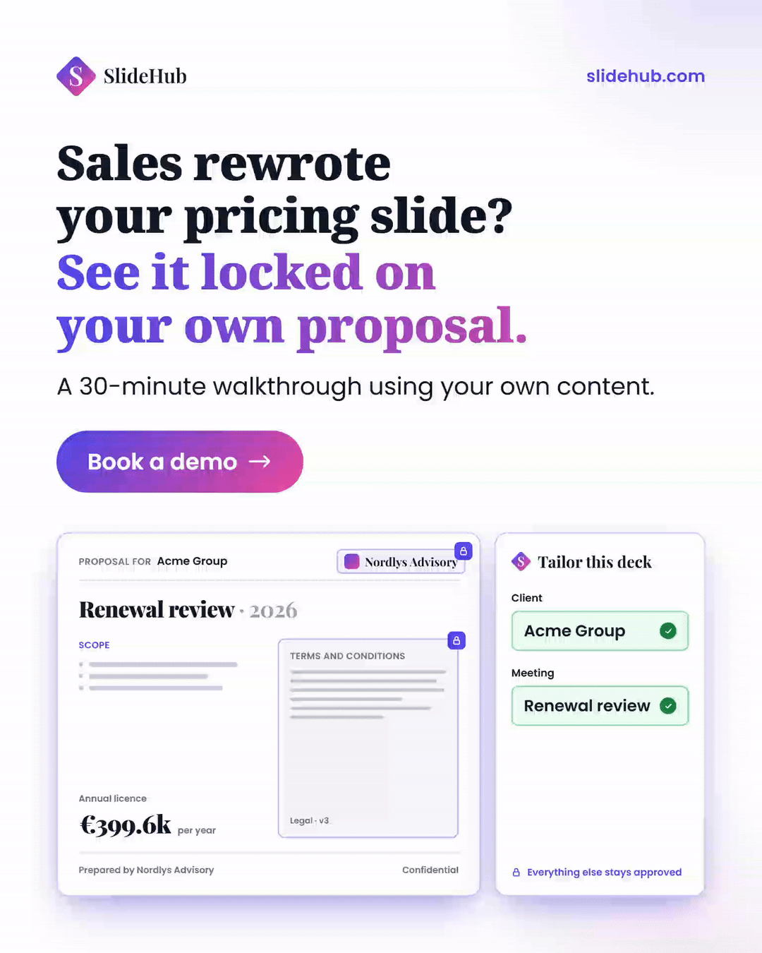 SlideHub ad