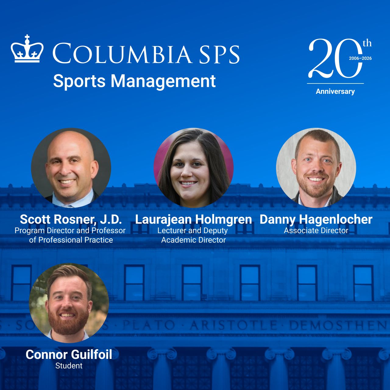 Columbia University Sports Management ad