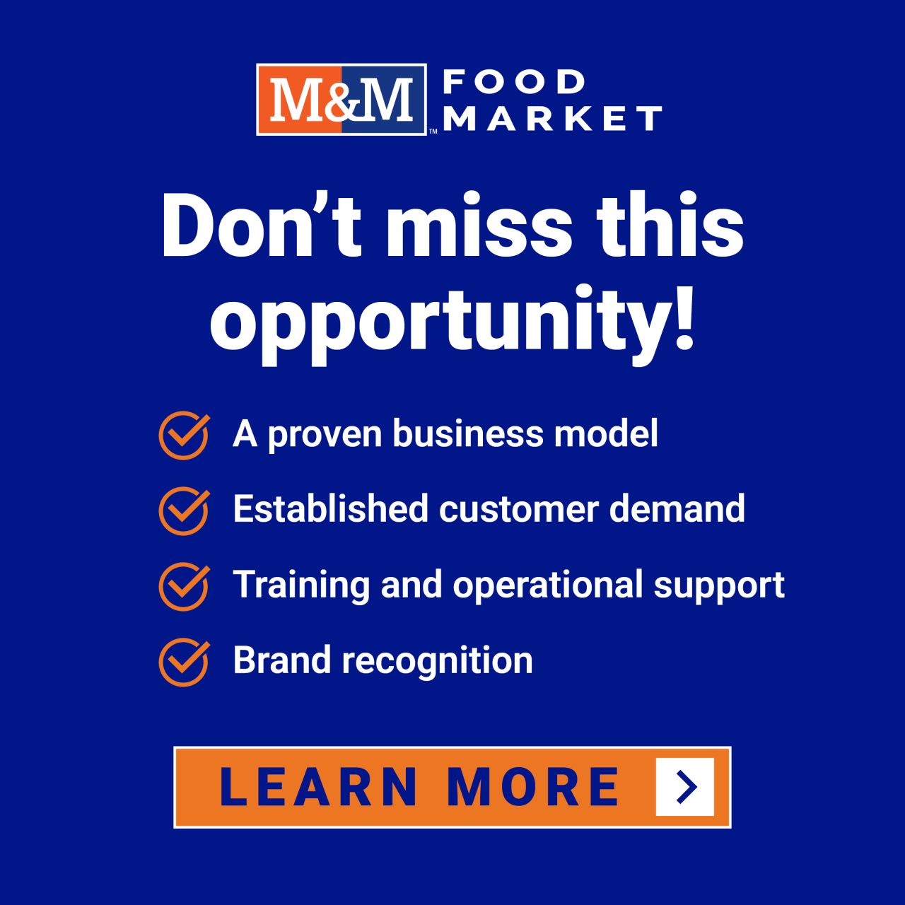 M&M Food Market ad