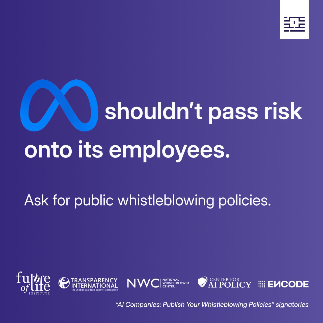 The AI Whistleblower Initiative (AIWI) ad