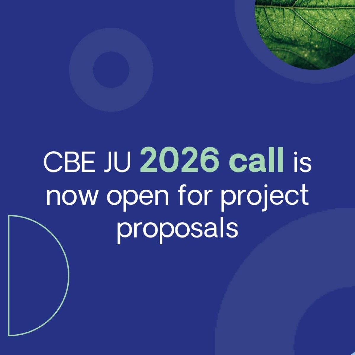 Circular Bio-based Europe Joint Undertaking (CBE JU) ad