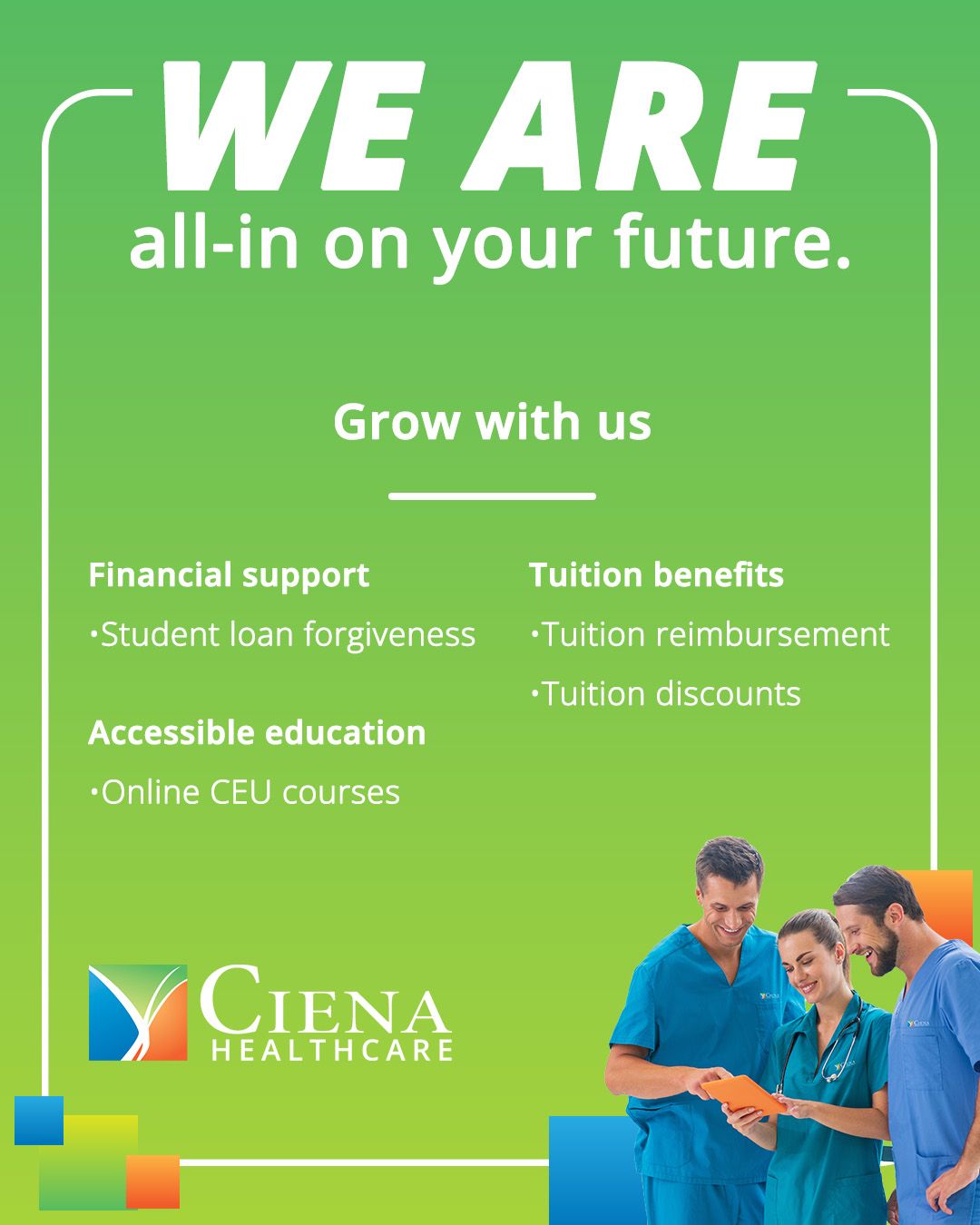 Ciena Healthcare ad