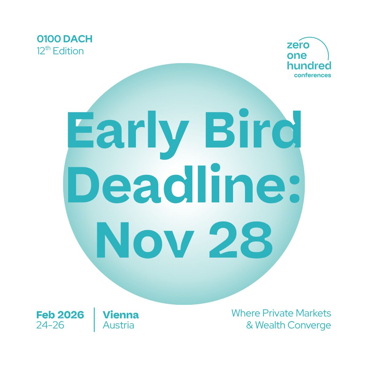 Zero One Hundred Conferences ad