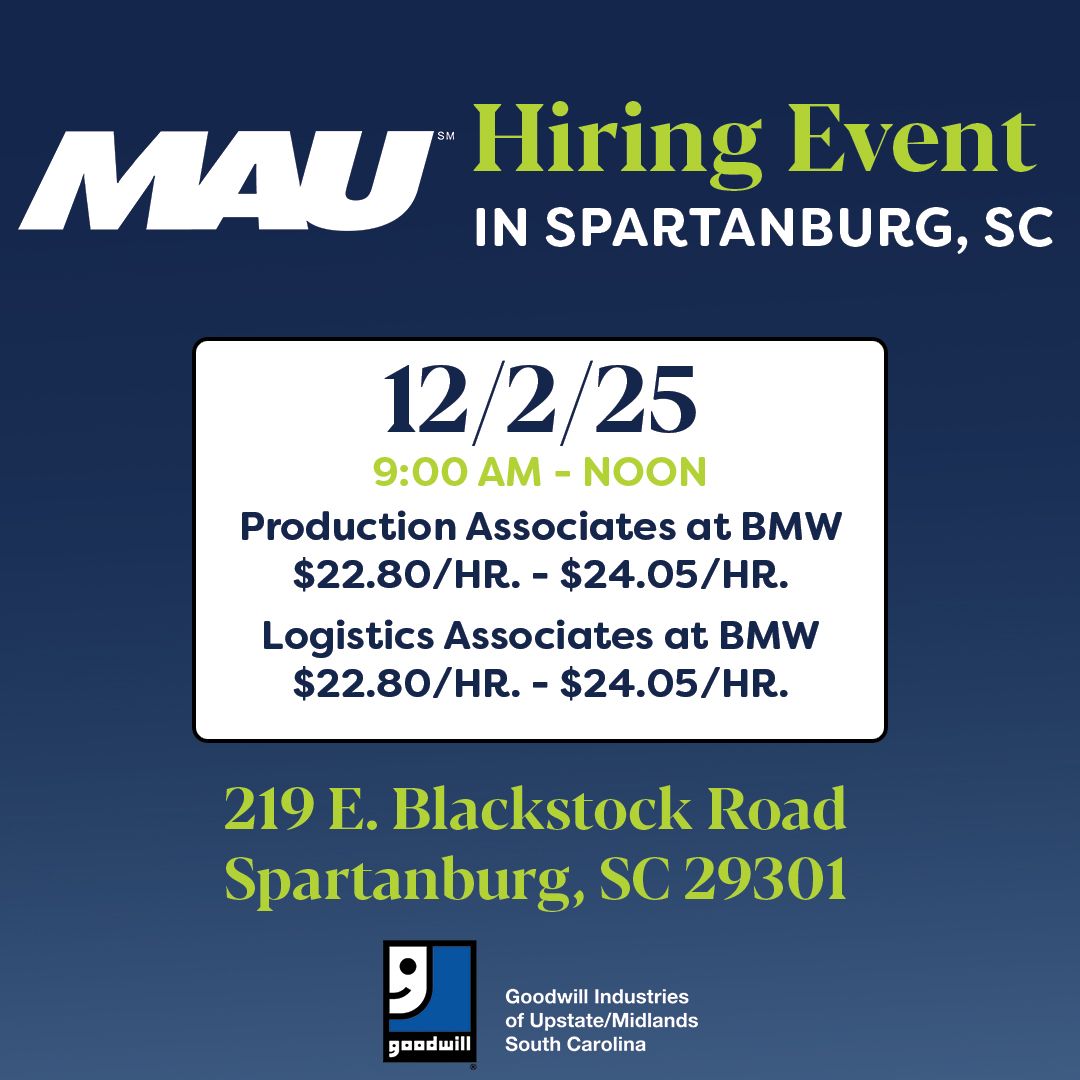 Goodwill Industries of Upstate/Midlands South Carolina ad