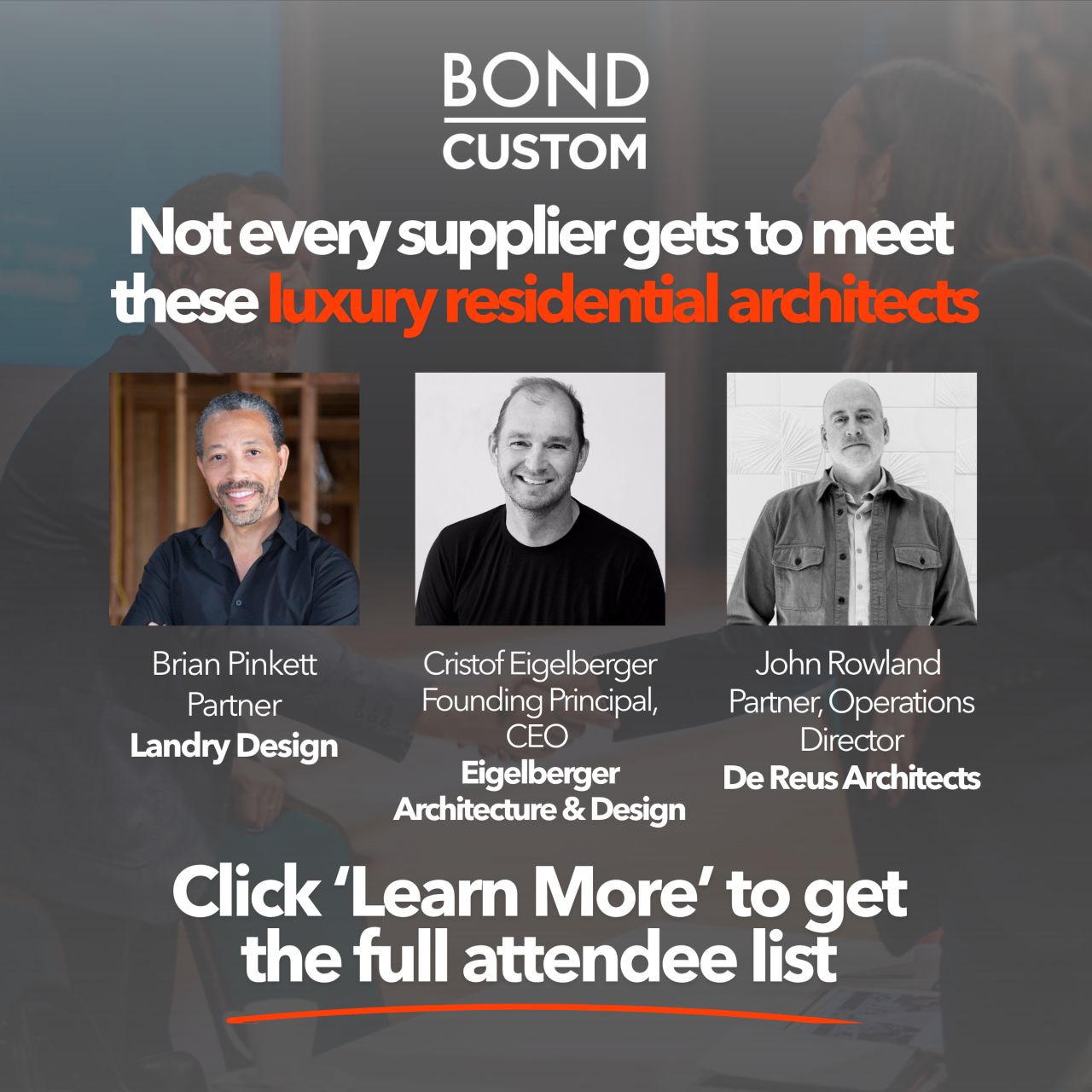 BOND Events ad