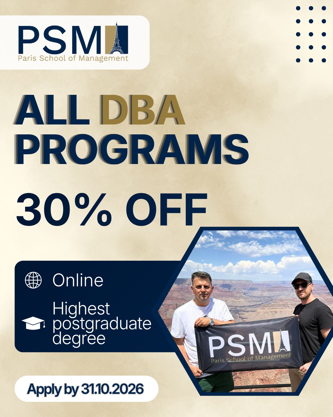 Paris School of Management (PSM) ad