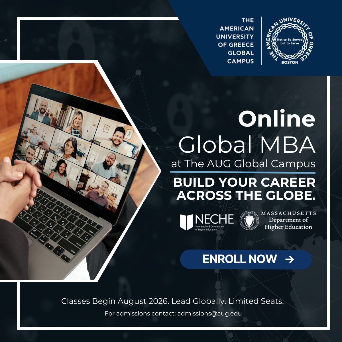 The American University of Greece ad