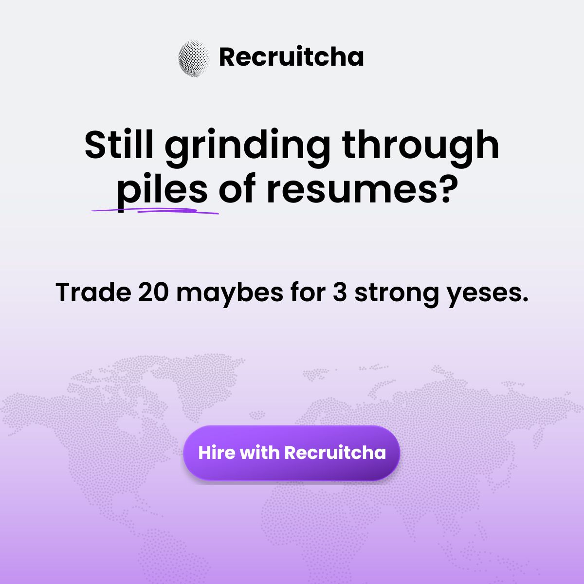 Recruitcha ad