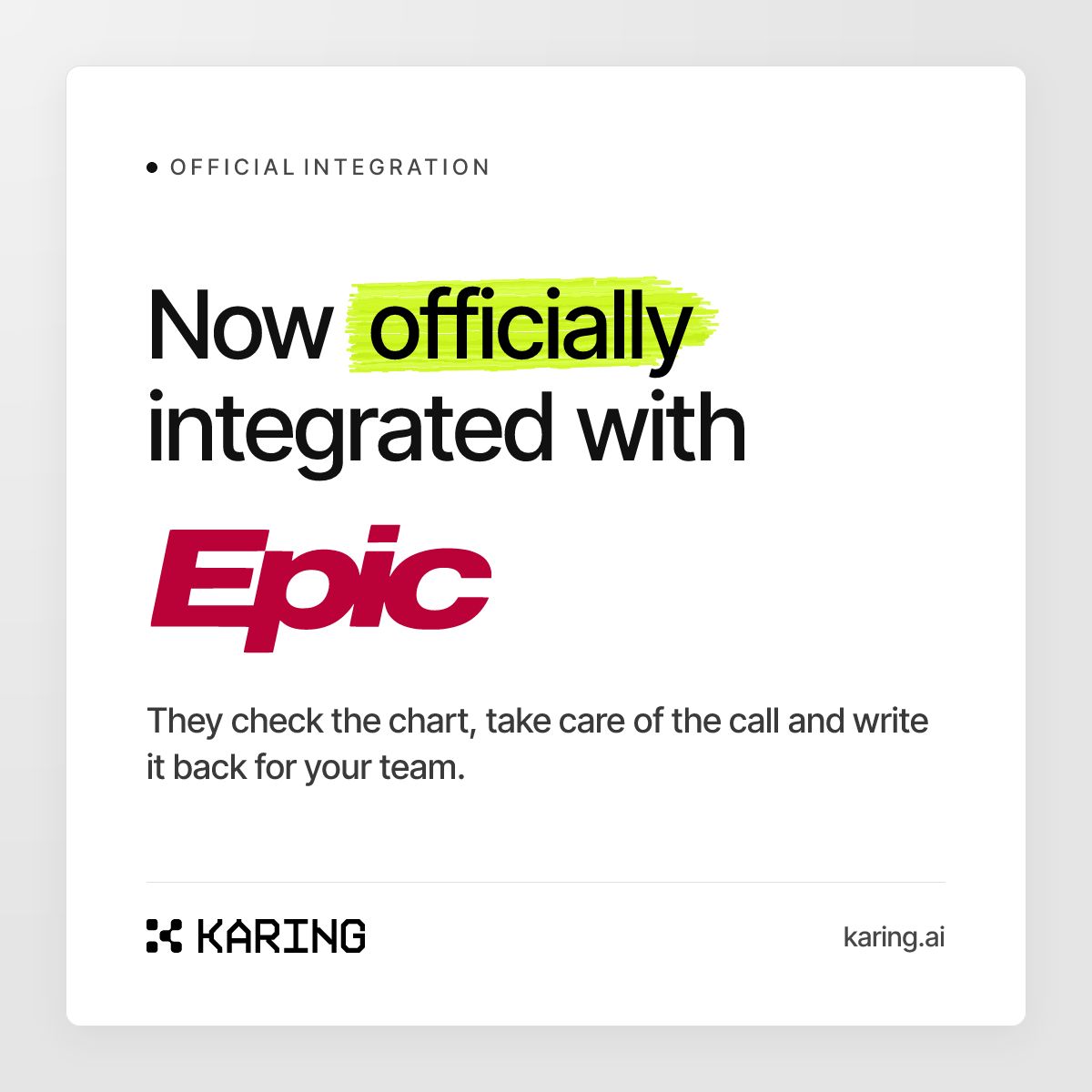 Karing ad