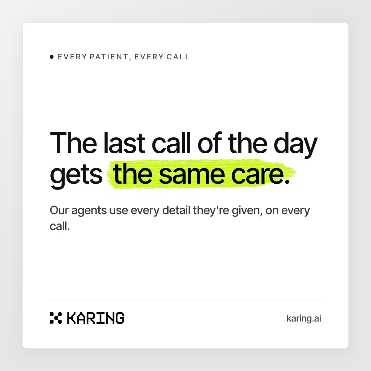 Karing ad