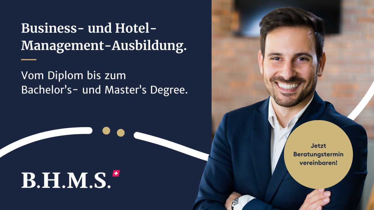 BHMS Zürich Business & Hotel Management School ad