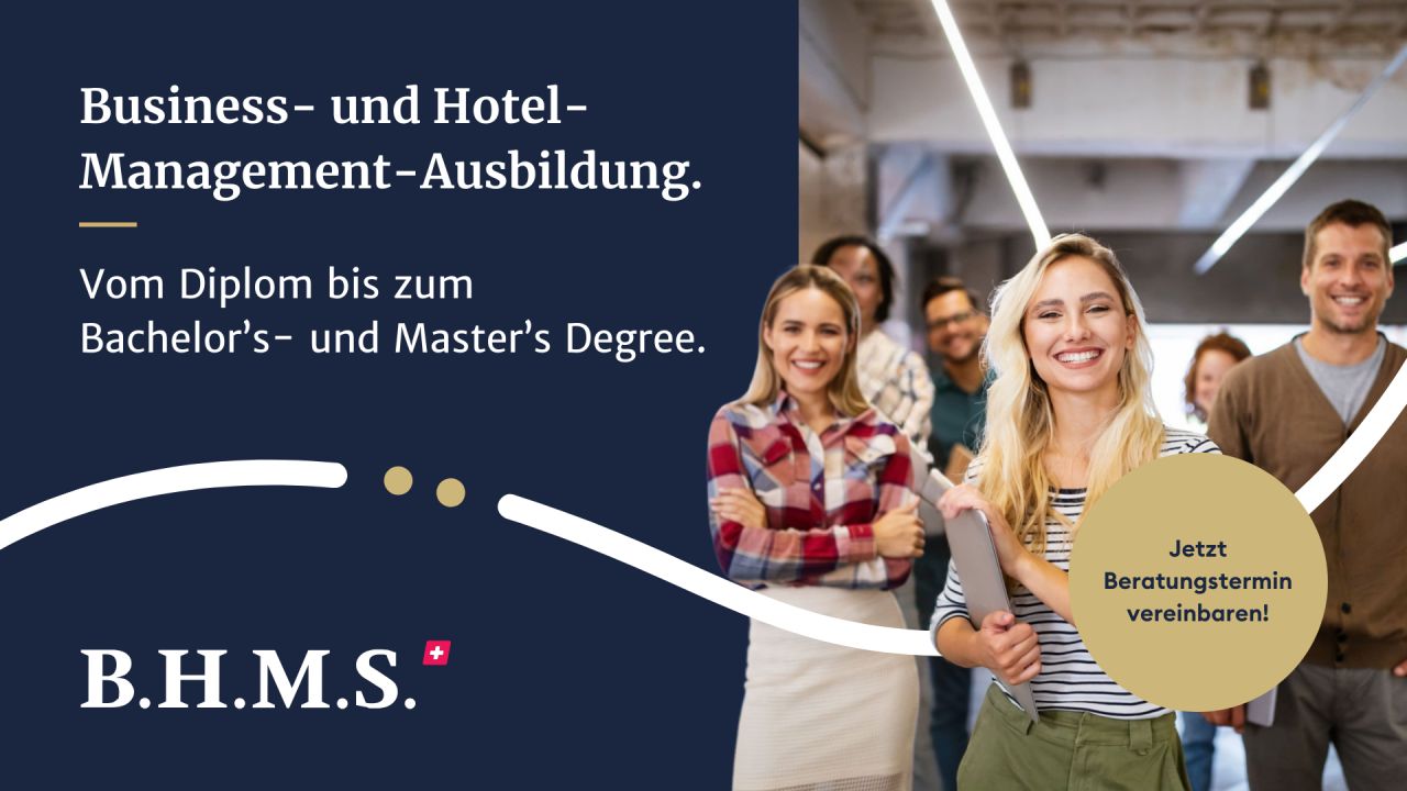 BHMS Zürich Business & Hotel Management School ad