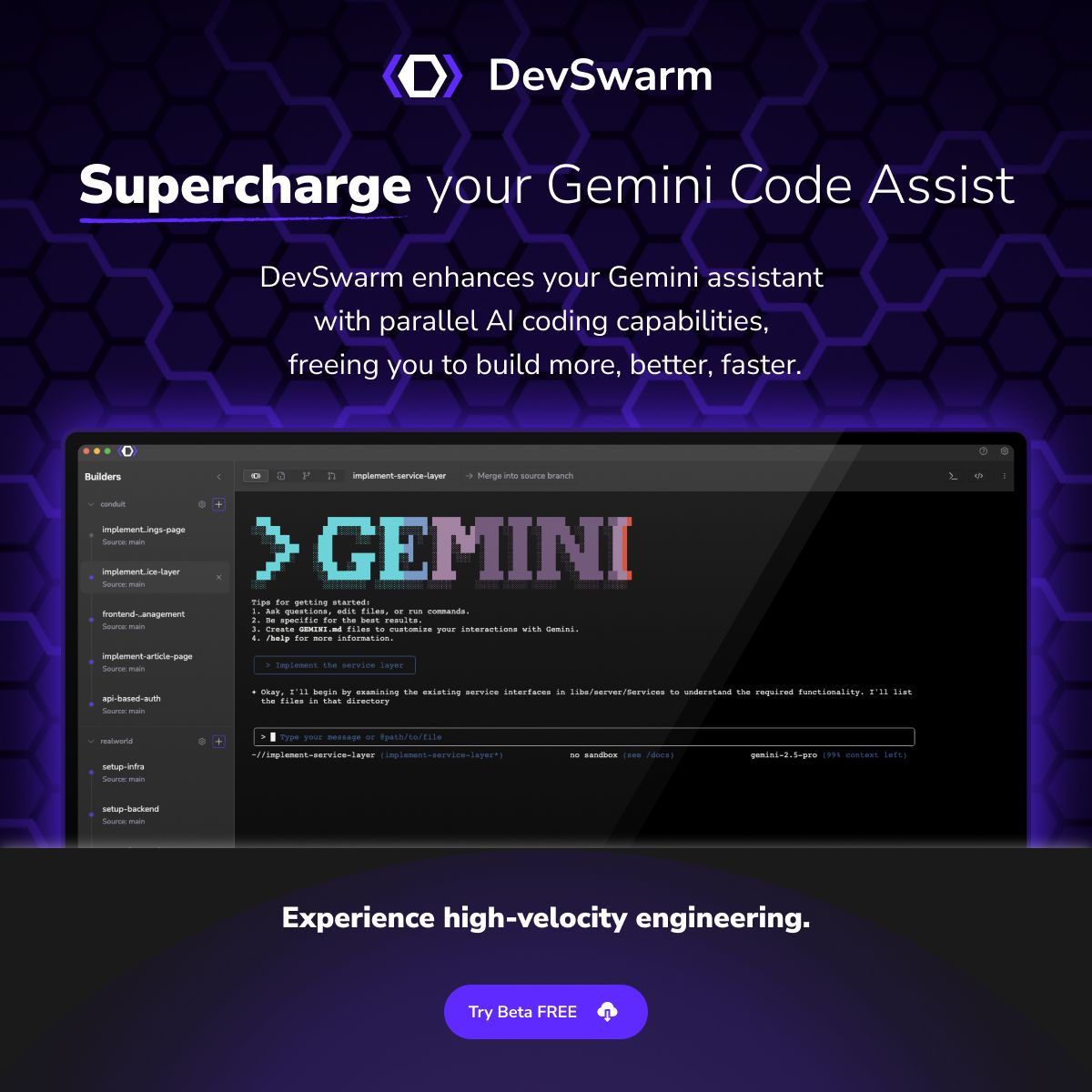 DevSwarm ad