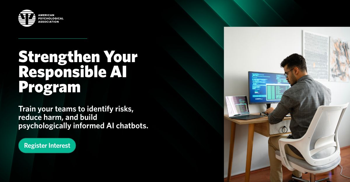 American Psychological Association ad