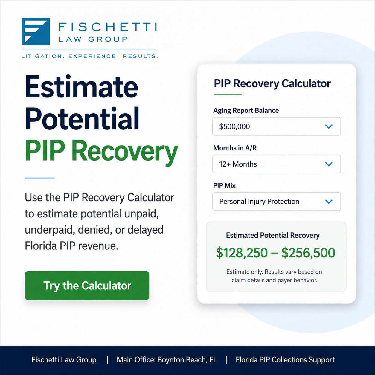 Fischetti Law Group ad