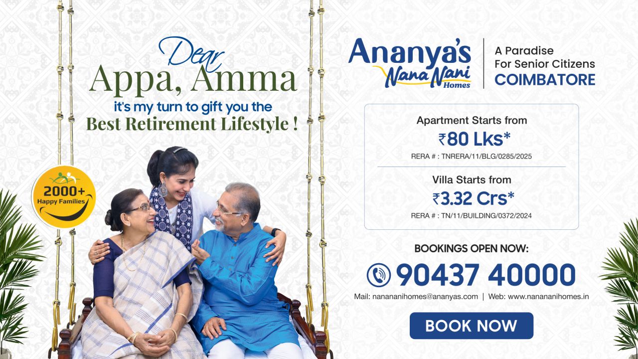 Ananya's Nana Nani Homes ad
