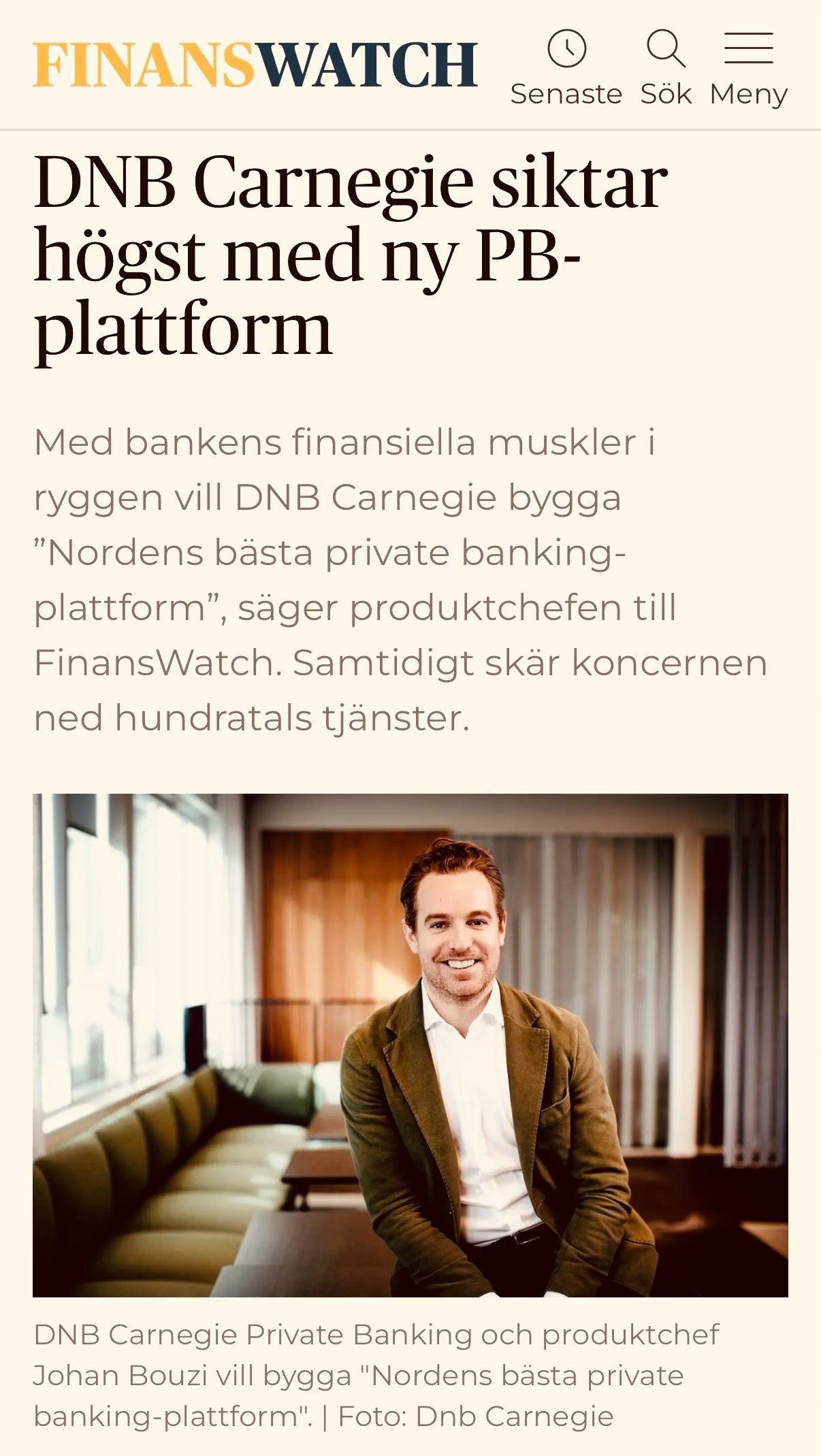 DNB Carnegie ad