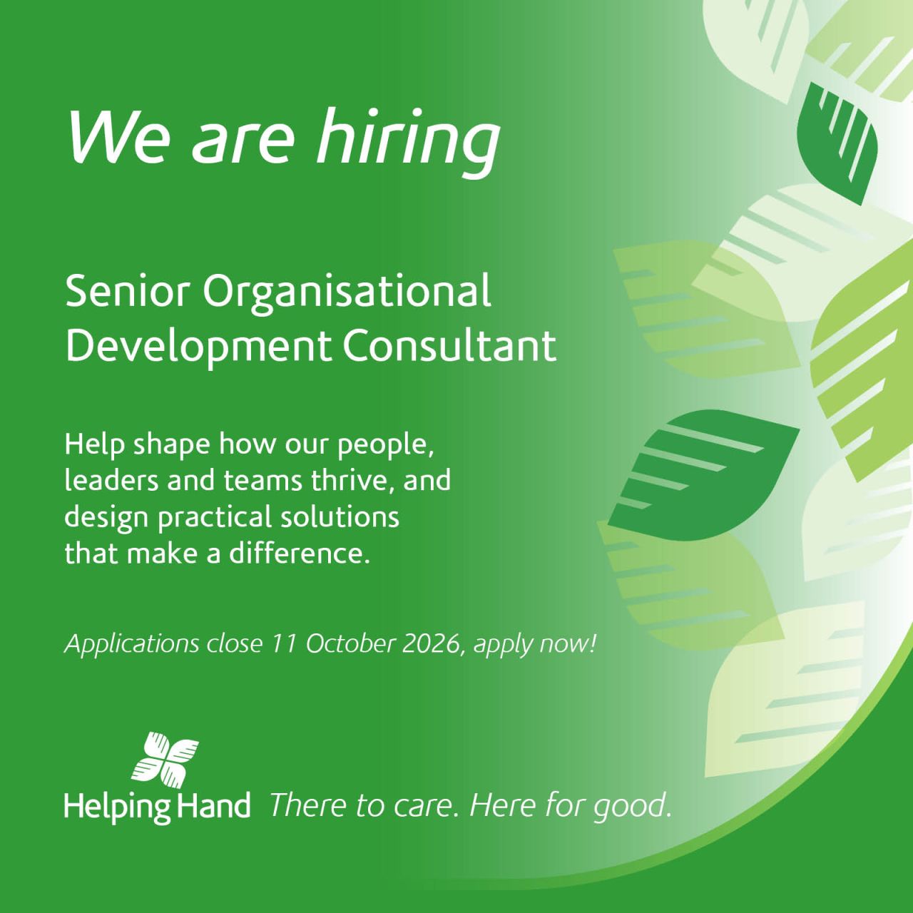 Helping Hand Aged Care ad
