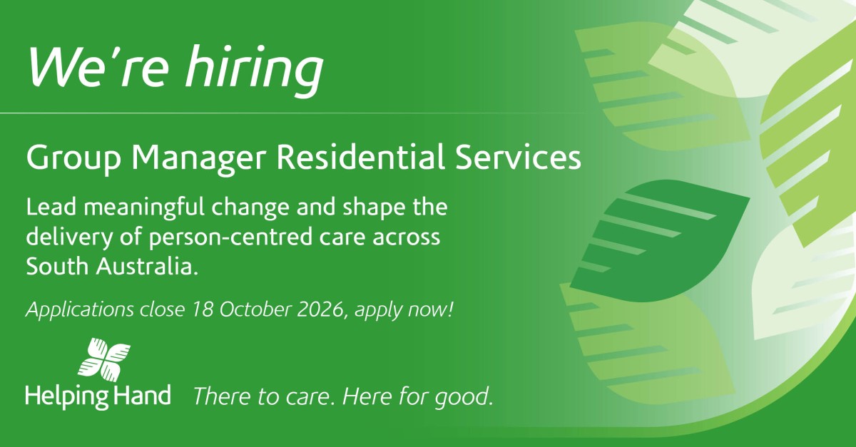 Helping Hand Aged Care ad