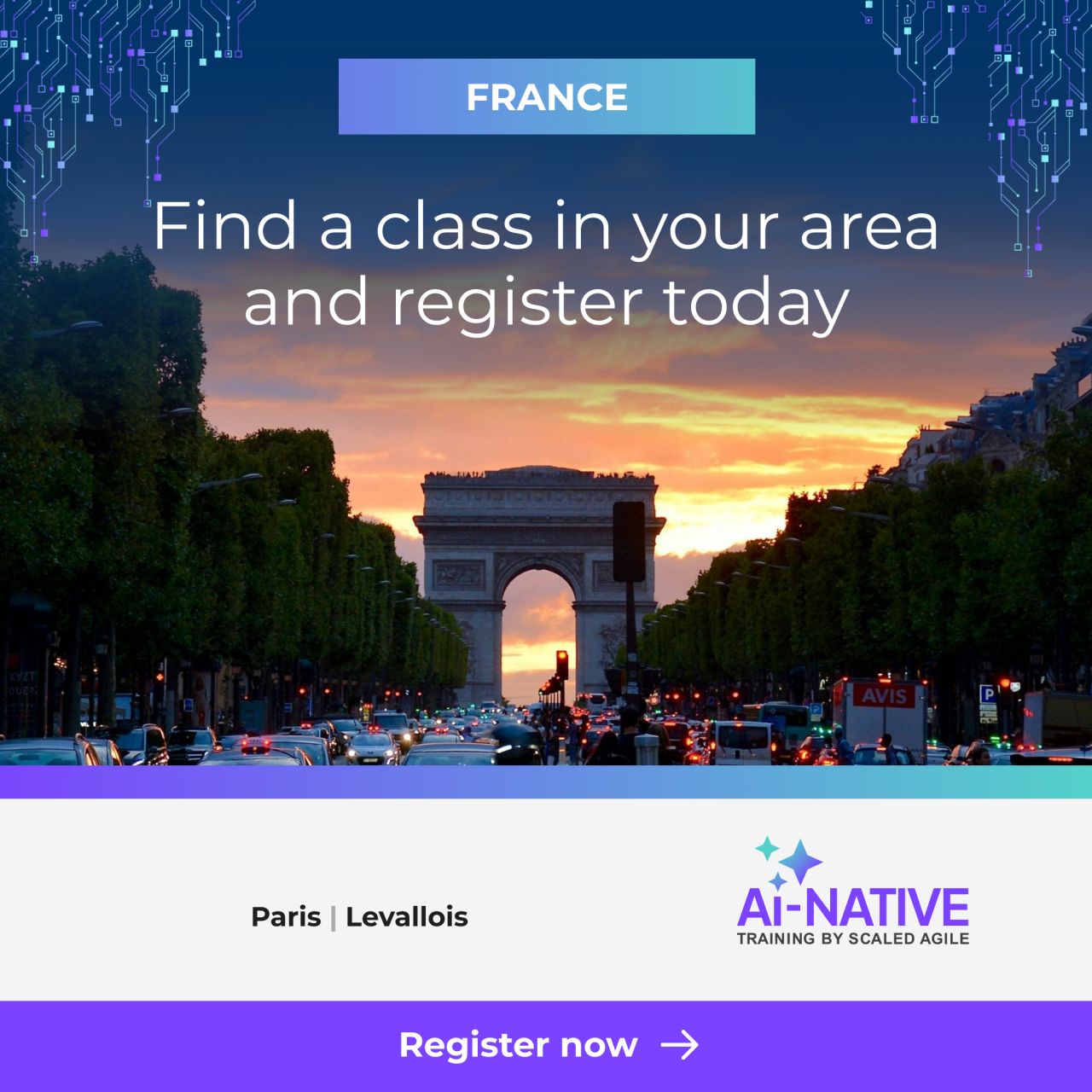AI-Native Training by Scaled Agile, Inc. ad
